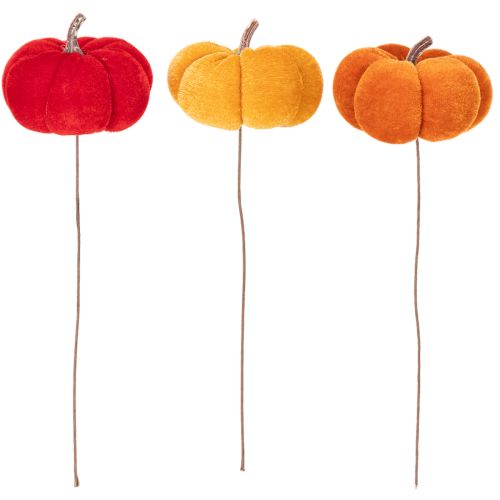 Velvet Artificial Pumpkins on