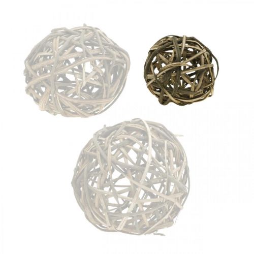 Floristik24 Deco ball natural vinewood Ø15cm