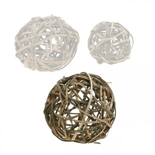 Floristik24 Deco ball natural vinewood Ø25cm