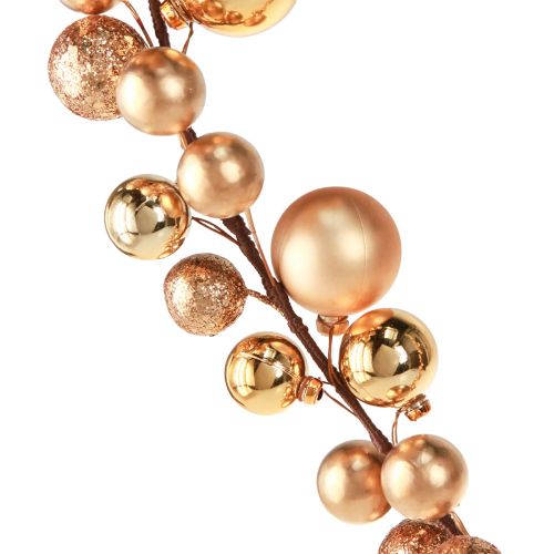 Floristik24 Ball Garland Christmas Garland Christmas Gold 160cm