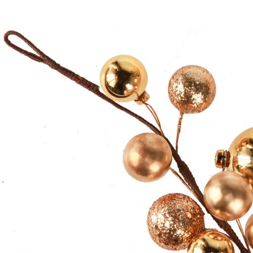 Floristik24 Ball Garland Christmas Garland Christmas Gold 160cm