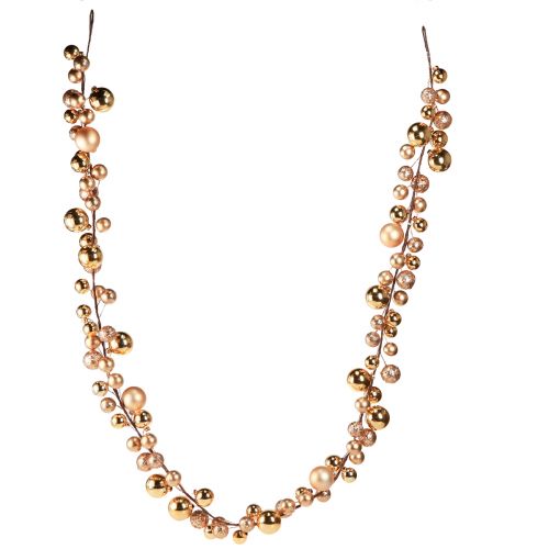Product Ball Garland Christmas Garland Christmas Gold 160cm
