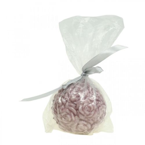 Product Ball candle roses Round candle pink candle decoration Ø7cm