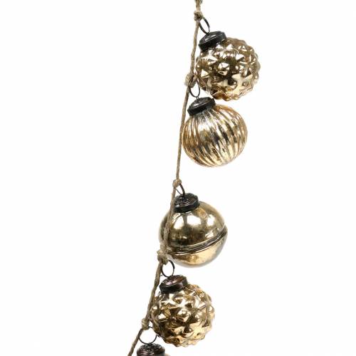 Product Christmas decoration garland Christmas tree balls gold 120cm