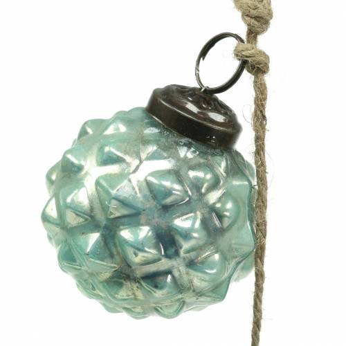 Product Christmas decoration garland Christmas tree balls light blue 120cm