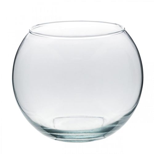 Floristik24 Ball vase glass vase clear round table vase flower vase Ø18cm H14cm