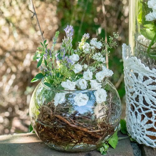 Product Ball vase glass flower vase round glass decoration H10cm Ø11cm