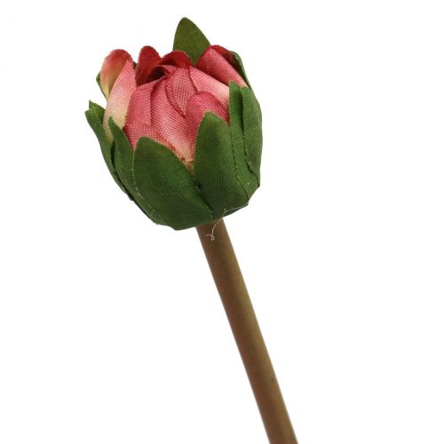 Floristik24 Artificial flower dahlia pink blossom with bud H57cm
