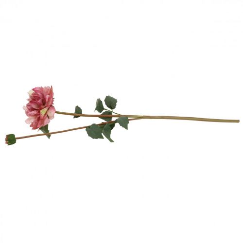 Artificial flower dahlia pink blossom with bud H57cm | Floristik24.co.uk