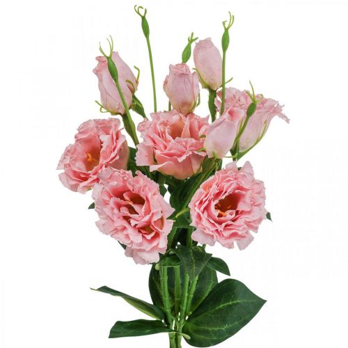 Floristik24 Artificial flowers Lisianthus pink artificial silk flowers 50cm 5pcs