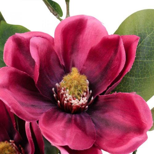 Product Artificial flower magnolia branch, magnolia artificial pink 65cm 3pcs