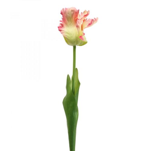 Floristik24 Artificial flower, parrot tulip pink, spring flower 63cm