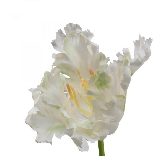 Floristik24 Artificial flower, parrot tulip white green, spring flower 69cm