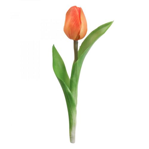 Floristik24 Artificial flower Tulip Orange Real Touch spring flower H21cm