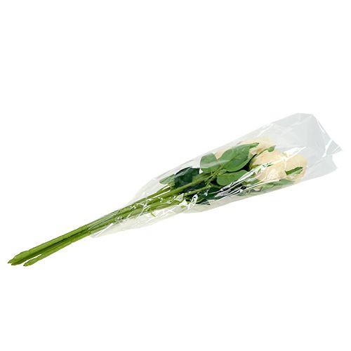 Product Artificial Flowers Rose Cream Ø6cm L50cm 6pcs