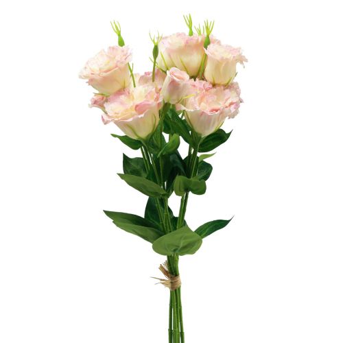 Product Artificial flowers Eustoma Lisianthus pink cream 52cm 5pcs