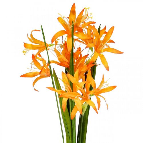 Artificial flowers Nerine Orange Guernsey Lilies Autumn Flowers 48cm