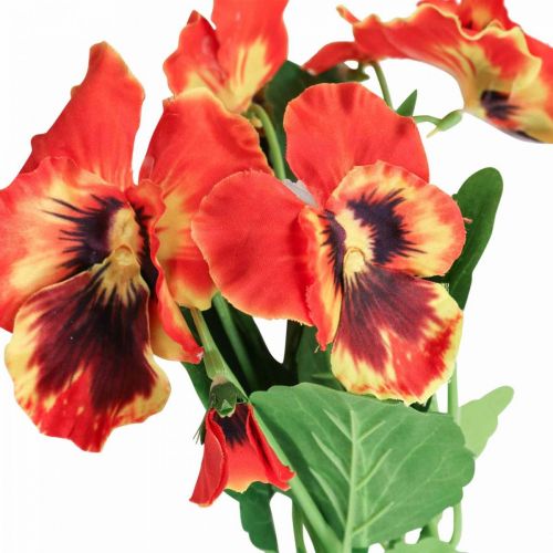 Floristik24 Artificial flowers, silk flowers, pansy orange 29cm