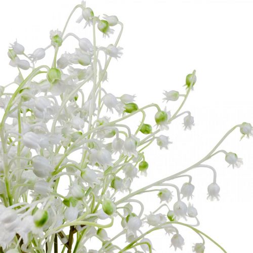 Floristik24 Artificial flowers, artificial lilies of the valley decoration white 38cm 5pcs