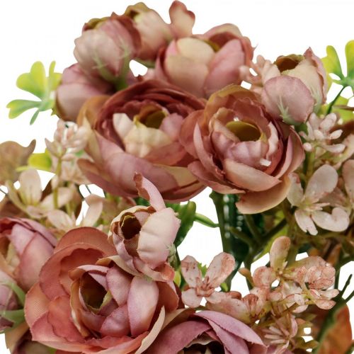 Product Artificial flowers deco bouquet ranunculus artificial pink 32cm