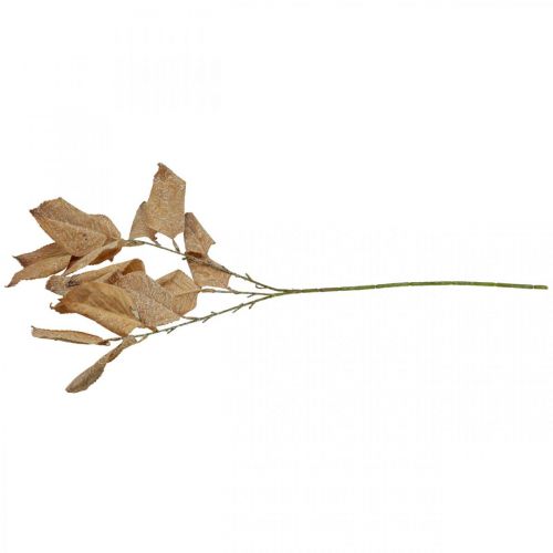Product Artificial plant autumn decoration branch leaves washed white L70cm