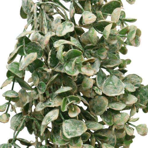 Floristik24 Artificial boxwood garland green white washed L148cm