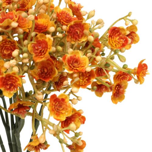 Floristik24 Gypsophila artificial flowers gypsum herb orange L30cm 6pcs in bunch
