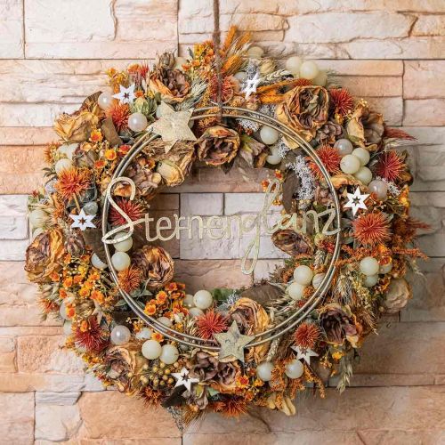 Product Artificial plants safflower thistle branch thistle orange 4pcs