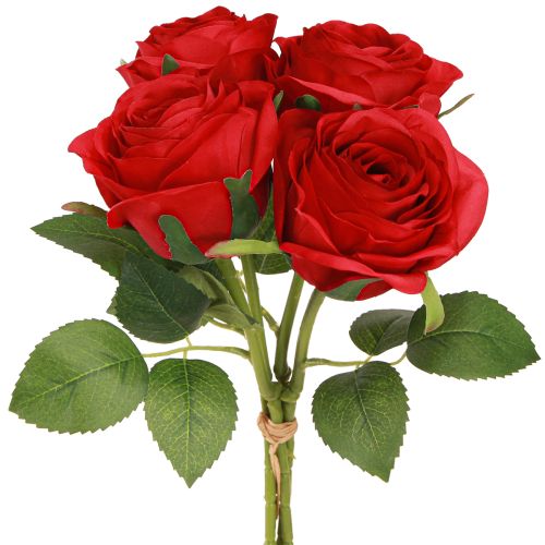 Product Artificial Roses Red Roses Flowers Ø6cm Ø6cm H50cm 4pcs