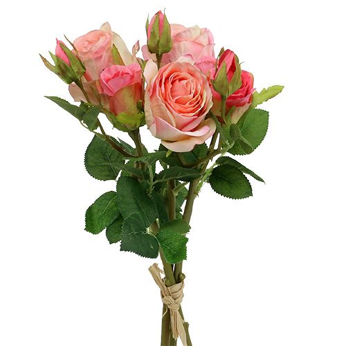 Floristik24 Art rose bouquet pink 40cm