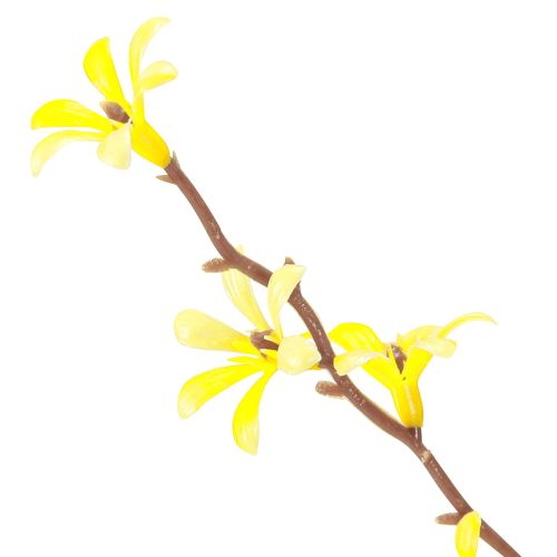 Product Artificial branch Easter yellow flowers decorative branch spring L138cm