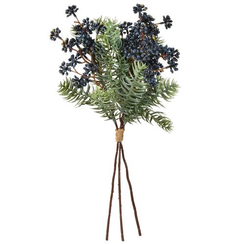 Product Artificial juniper branches with berries, needle branches, 45 cm, 3 pieces