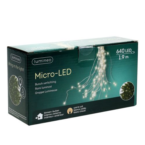 Product LED light bundle for inside and outside 640 1.9m silver/warm white