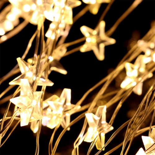 Floristik24 LED light bundle star for outside 320 1m silver / warm white