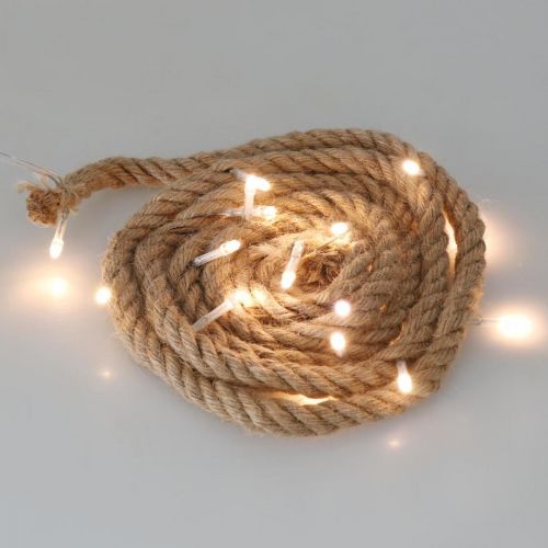 Floristik24 LED light chain cord for indoor LED garland 190cm 20L warm white