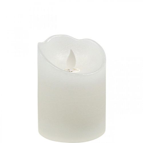 Floristik24 LED candle wax pillar candle LED wax candles Ø7.5cm H10cm