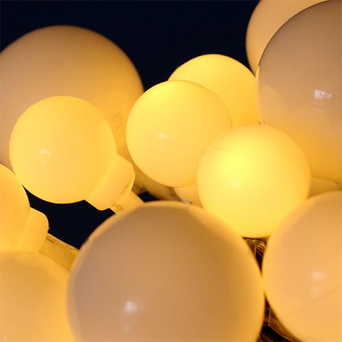 Product LED ball light chain 40er 3m warm white