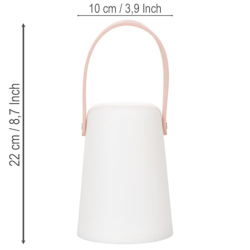 Lamp with handle, portable LED light for outdoor and indoor use, 22 cm, 3 pieces | Floristik24.co.uk
