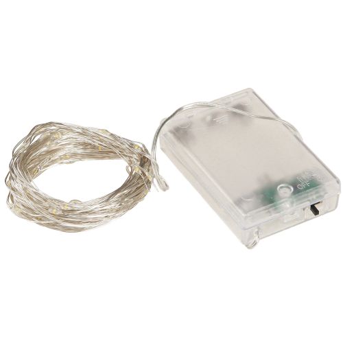 Product LED light chain 100 Micro LED warm white timer 4 pieces