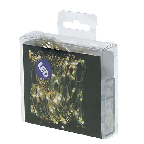 Product LED light chain 20 indoor 2m warm white timer battery operated