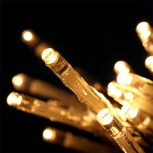 Product LED light chain 20 cm 275cm with battery warm white