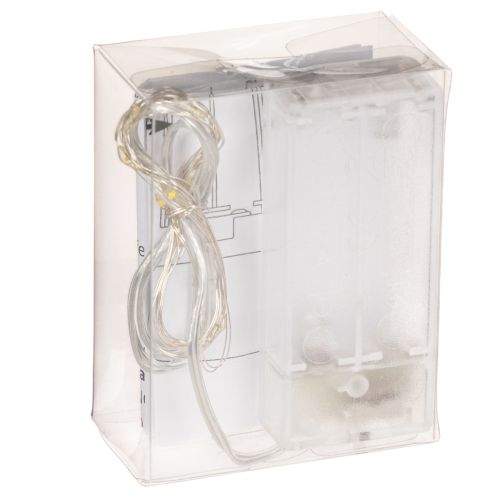Luminous Battery-Operated Warm White LED Light Chain 10 LEDs 1m for Indoor Use | Floristik24.co.uk
