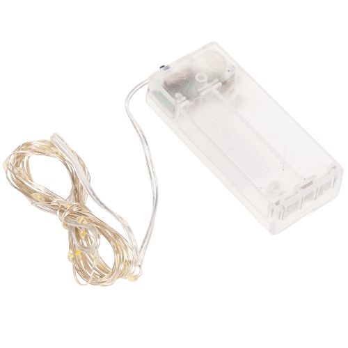 LED Indoor String Lights, Battery Operated, Warm White, 30 LEDs, 3m, 6-Pack | Floristik24.co.uk