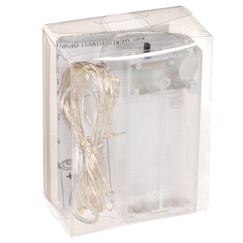LED Indoor String Lights, Battery Operated, Warm White, 30 LEDs, 3m, 6-Pack | Floristik24.co.uk