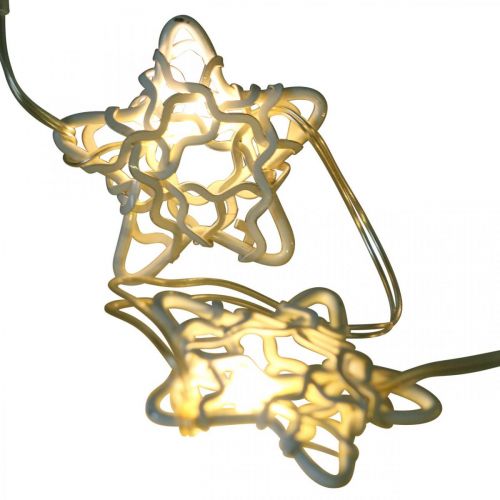 Product LED light chain stars micro LED timer inside white 1.90m