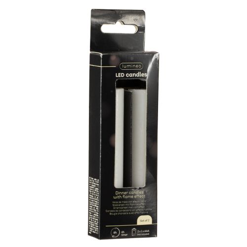 Product LED stick candle white wax candle LED warm white 14.5cm 2 pieces