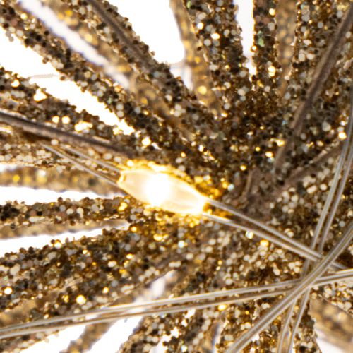 LED Wire Star Decoration with 20 Warm White LEDs, 22cm, Indoor Hanging Ornament | Floristik24.co.uk