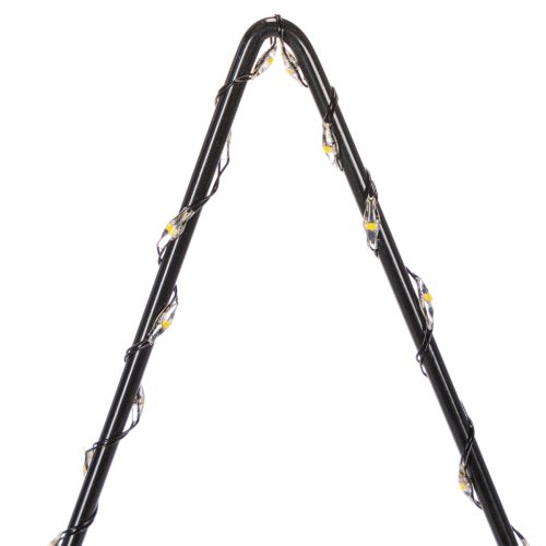 LED Star with Battery Compartment on Metal Base, 46cm, Black | Floristik24.co.uk