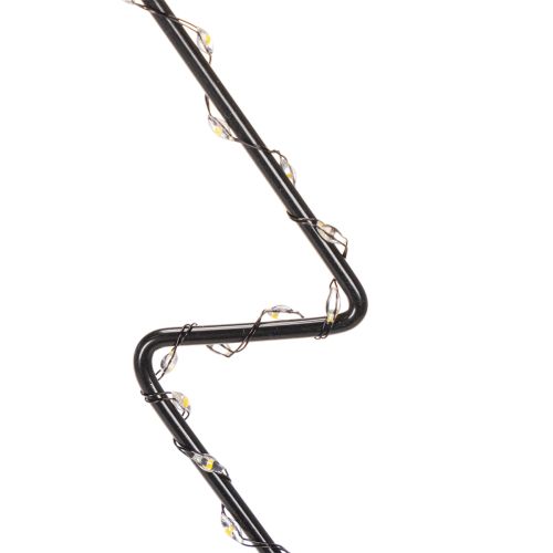 LED Metal Christmas Tree Decoration with Battery-Operated Warm White Lights, 47cm, Indoor Use | Floristik24.co.uk