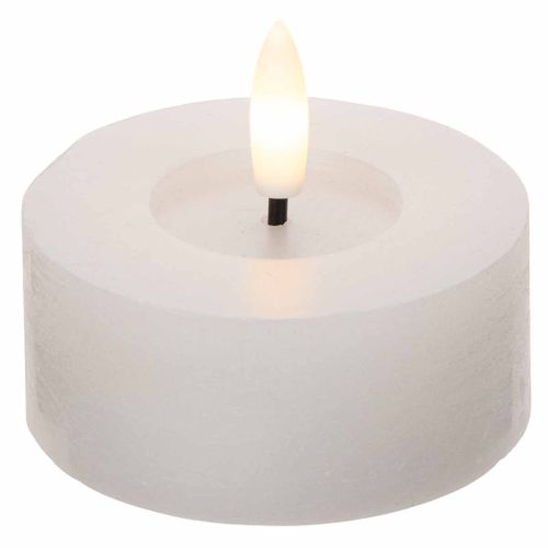 LED XL Tealight White Real Wax
